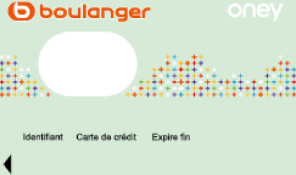 Carte de financement Boulanger - Oney